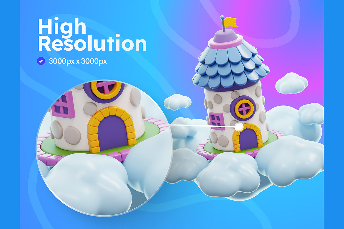 Fairytale 3D Icons, an Object 3D Model by Rakata Studio (Photo 3 of 7)