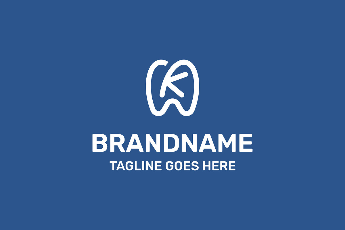 Letter K Teeth Dental Logo, a Branding & Logo Template by Pray Art Design Studio (Photo 2 of 2)