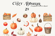 Cozy Autumn Watercolor, a Seasonal Illustration by LiChu Art (Thumbnail 15 of 20)