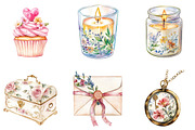 Charming Mother's Day Gift Clipart, an Illustration by DreamArtGraphic (Thumbnail 3 of 4)