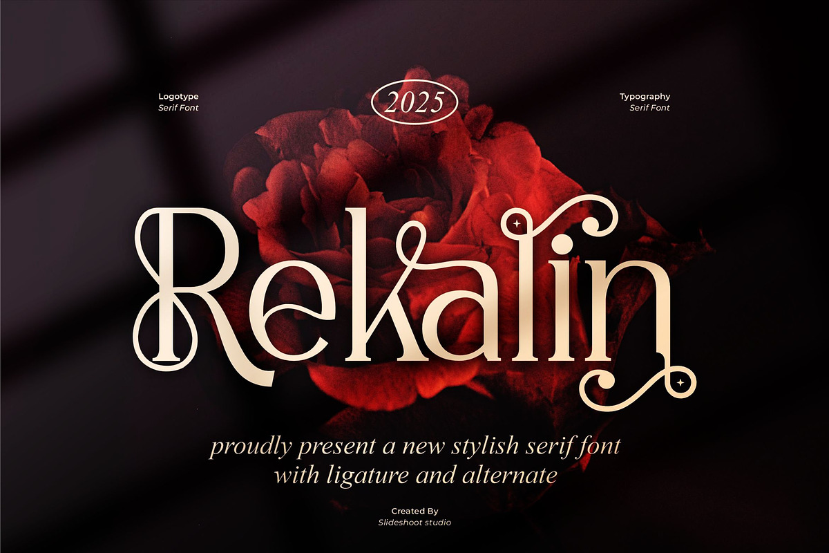 Rekalin || Stylish Serif Font, a Serif Font by Idea Studio (Photo 1 of 10)