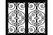Vintage Scroll Gate Panel Bundle, a Decorative Illustration by Creativeshirt (Thumbnail 4 of 20)