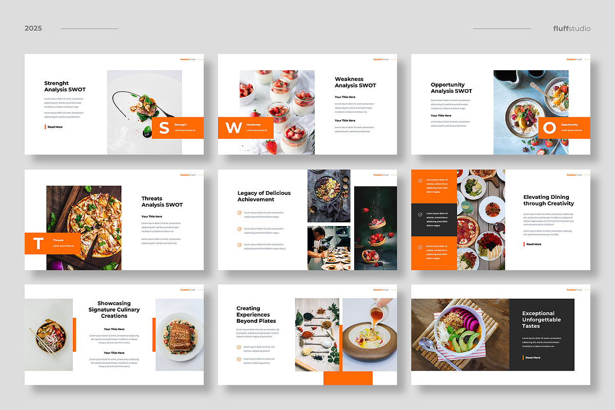 Food & Restaurant Keynote Template, a Presentation Template by fluffstudio (Photo 4 of 5)