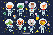 Cute Space Collection, an Animal Illustration by Gulnara Sabirova (Thumbnail 3 of 23)