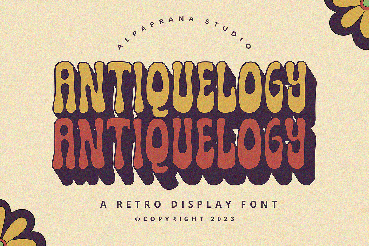 Antiquelogy - Retro Font, a Handwritten Font by Alpaprana (Photo 1 of 12)