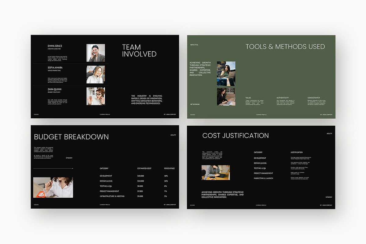 Aran : Company Profile Google Slides, a Presentation Template by Punkl Camp (Photo 12 of 16)