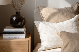 Cozy bedroom with layered linen, an Architecture Photo by Virgo Studio
