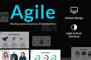 Agile Multipurpose Business Slides, a Presentation Template by MotoCMS (Thumbnail 1 of 4)