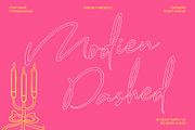 Modien Dashed, a Script Font by Craft Supply Co. (Thumbnail 1 of 8)