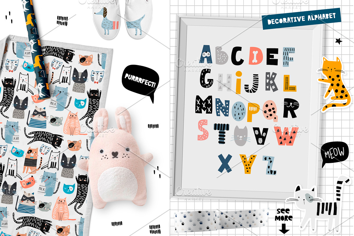 Cats&Dogs graphic collection, a Pattern Graphic by solmariart (Photo 5 of 8)