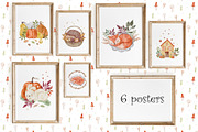 Autumn waterolor collection, a Graphic by Kattypainting (Thumbnail 5 of 6)