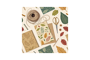 Fall Fiber Studio Seamless Pattern, a Pattern Graphic by FloridPrintables (Thumbnail 4 of 6)