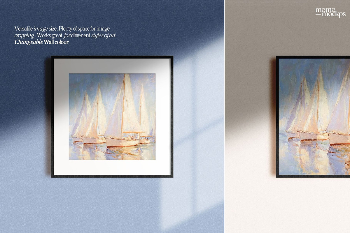 Square Frame Mockup Black Wood PSD, a Household Mockup by momomockps (Photo 5 of 7)