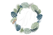 Wedding Tropical Floral clipart, a Decorative Illustration by GraphicMarket (Thumbnail 3 of 5)