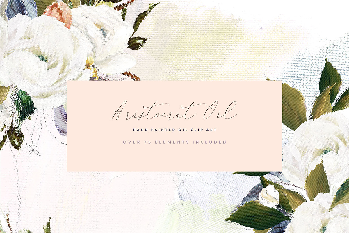 Aristocrat Hand Painted Oil Clip Art, a Texture Illustration by Create The Cut (Photo 3 of 14)