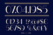 Lovera - Art Deco Typeface, a Sans Serif Font by Graptail (Thumbnail 11 of 12)