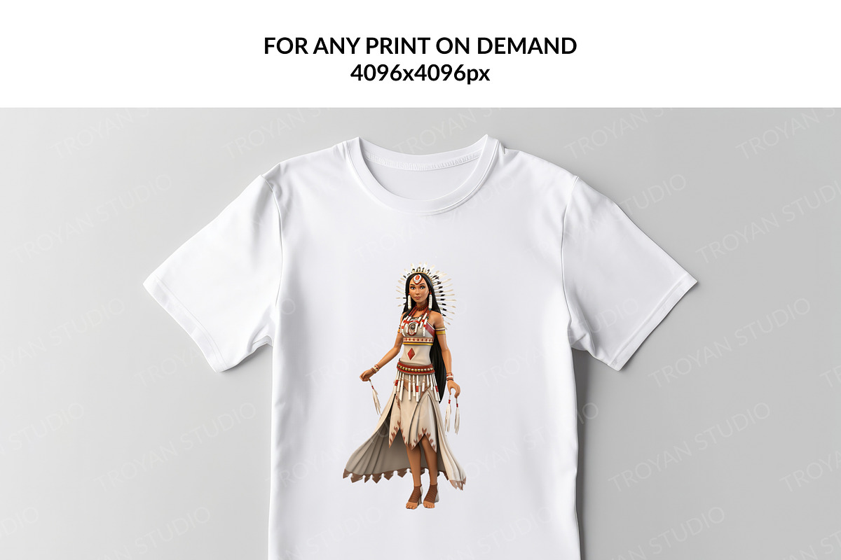 Native Americans PNG Bundle clipart, an Object Graphic by Troyan Studio (Photo 2 of 4)