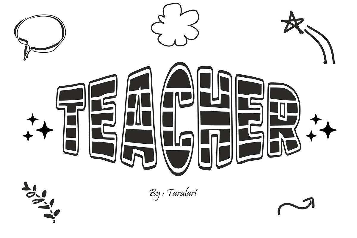 Teacher - Playful Classroom Font, a Sans Serif Font by KiddoGlyphs Studio (Photo 1 of 3)