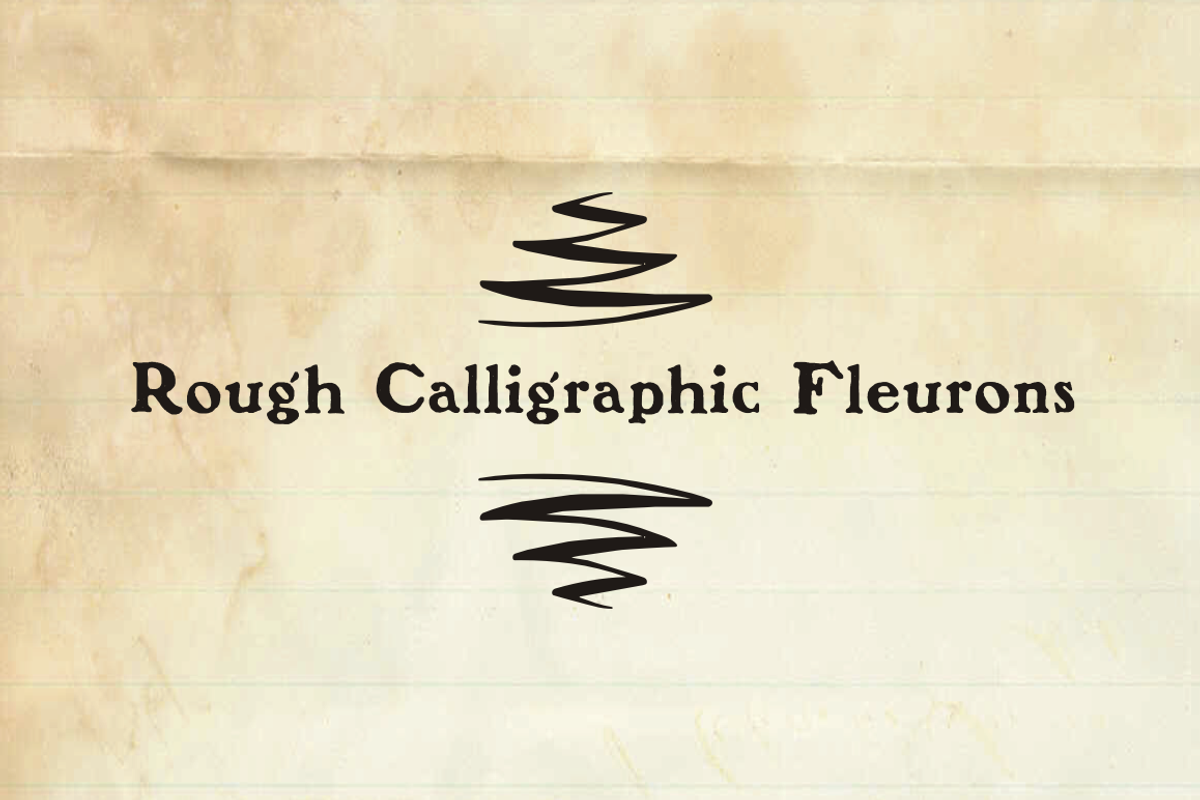 Rough Calligraphic Fleurons