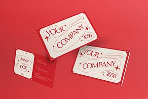Red Clean Modern Business Card, a Business Card Template by graphicook