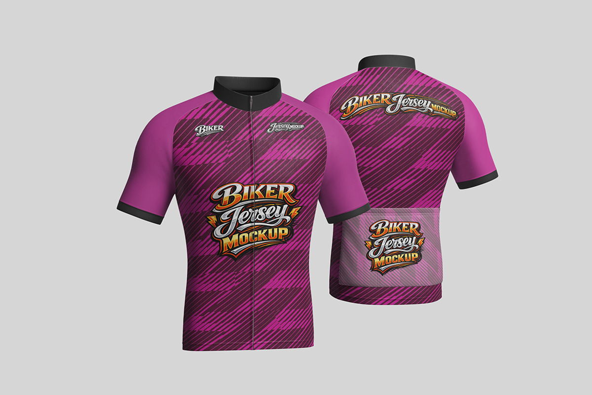 Biker Jersey Mockup Sports Apparel, a Shirt Mockup by My Code Std (Photo 2 of 3)