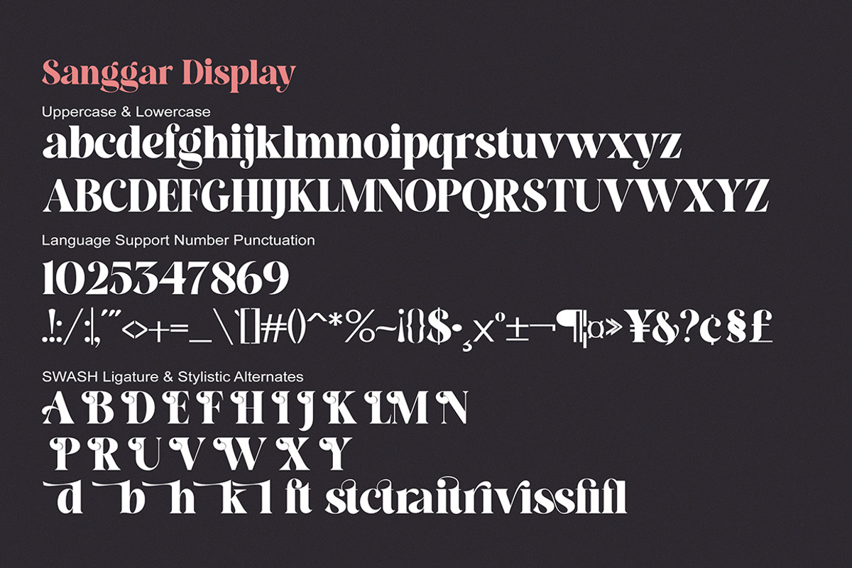 Sanggar, a Serif Font by Gatype (Photo 8 of 9)