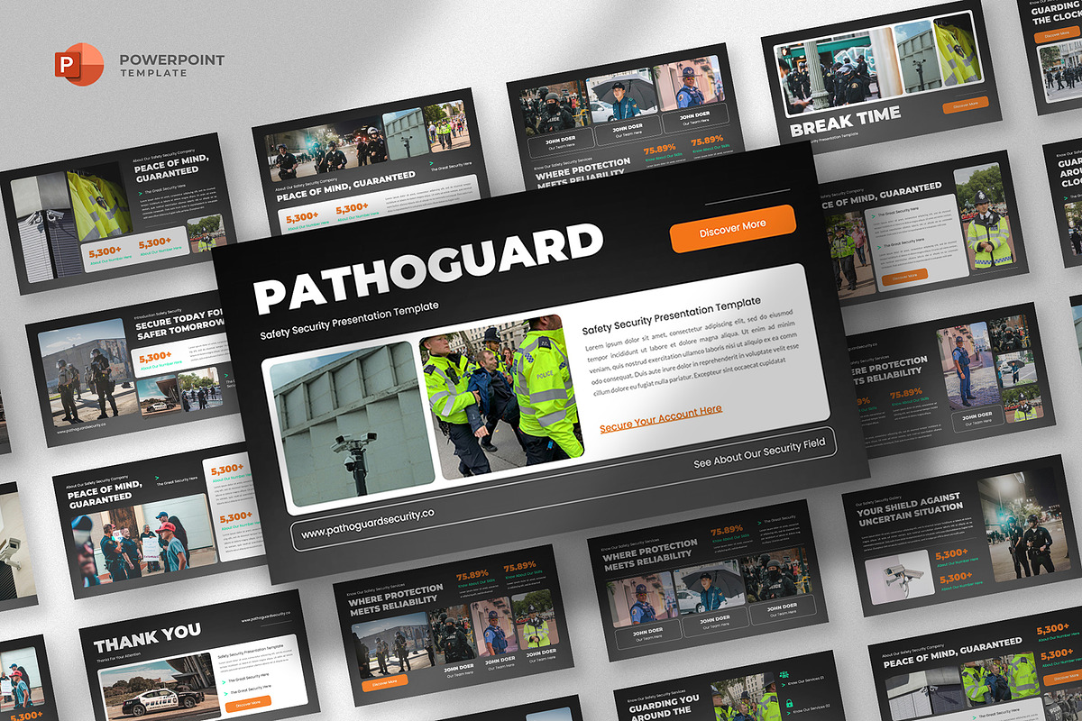 Security & Safety Powerpoint, a Presentation Template by fluffstudio (Photo 1 of 4)