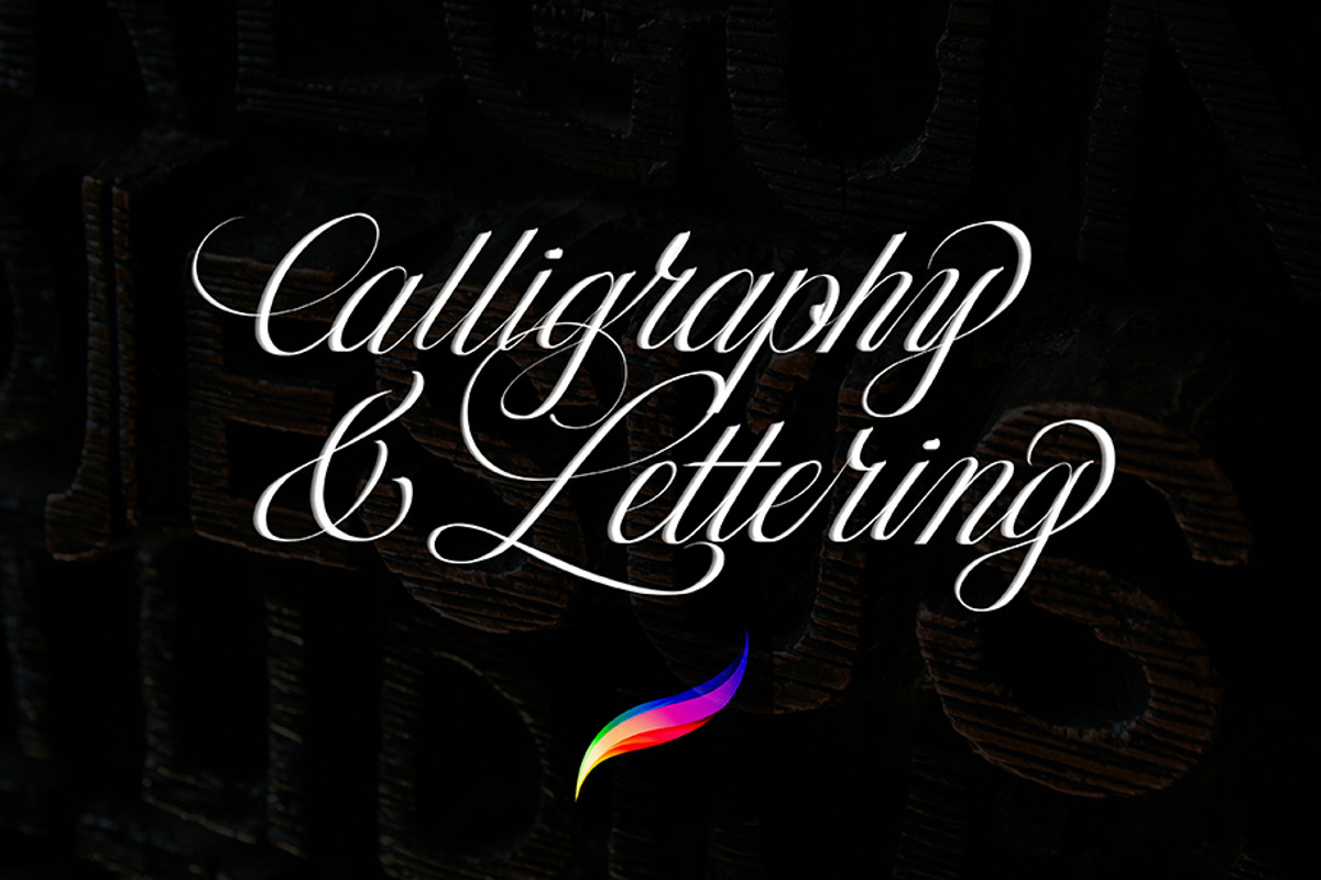 Procreate Calligraphy brushes, a Brush Add-On by Emmanuel Buron (Photo 1 of 10)