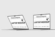 Isometric laptop mockup, a Mac Mockup by Graphicbars (Thumbnail 15 of 20)
