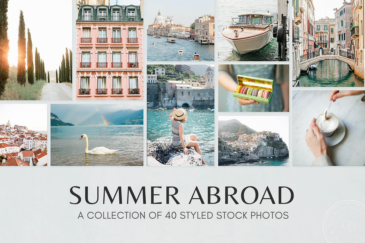 Summer Abroad Photo Stock Bundle, a Photo by Oui Create Studio (Photo 1 of 10)