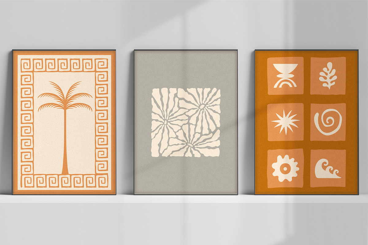 Sunny palms, elements and prints, a Graphic by venimo (Photo 6 of 10)