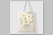 White Flowers Clipart Rustic Flowers, a Decorative Illustration by LeCoqDesign (Thumbnail 5 of 5)