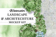 Landscaping and Architecture Kit, an Illustration by Instinct Design Co (Thumbnail 1 of 3)