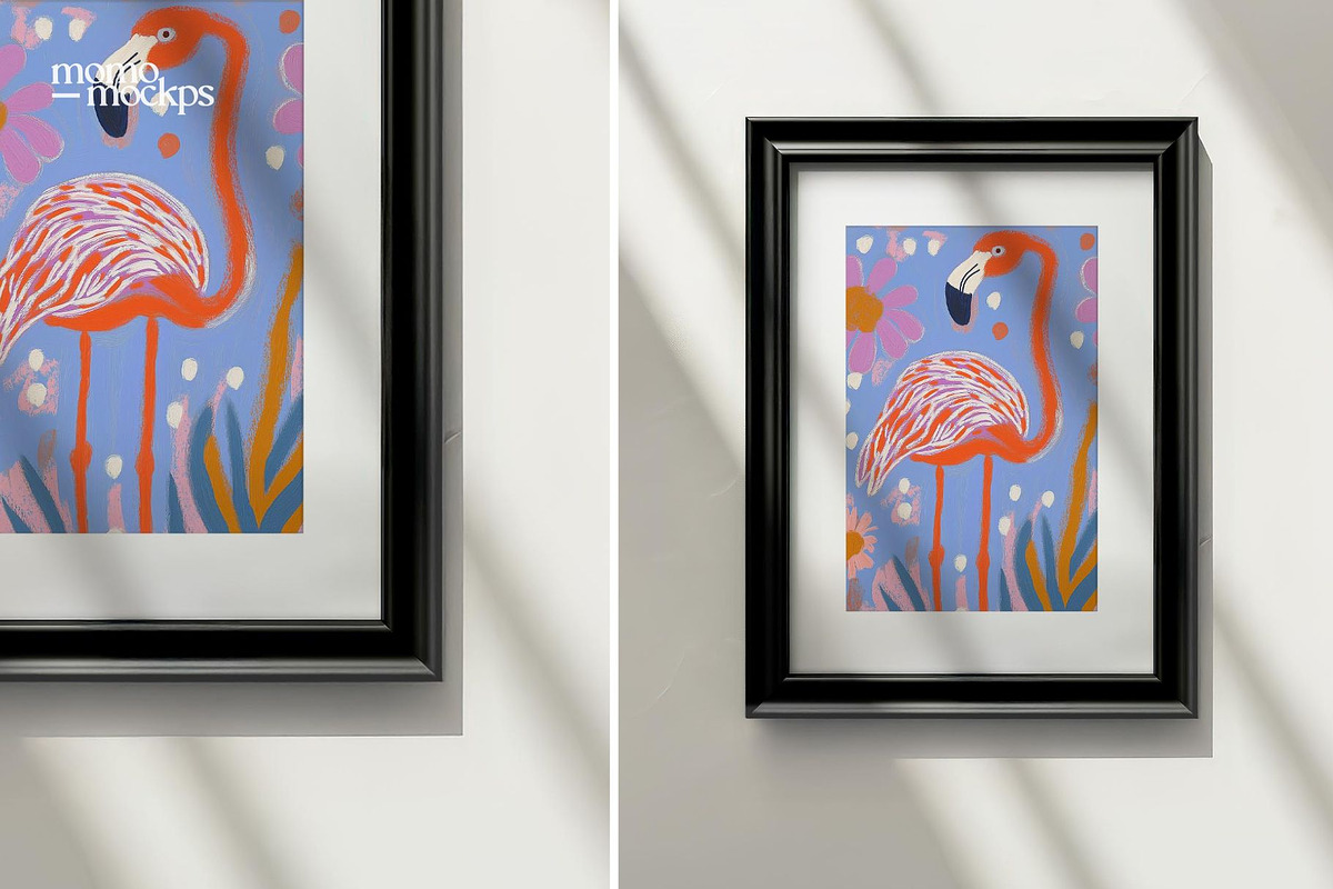 Black Frame Mockup | DIN A PSD, a Household Mockup by momomockps (Photo 6 of 6)