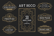 20 ArtDeco Badges & Frames, a Decorative Illustration by Raftel (Thumbnail 1 of 4)