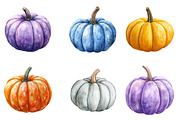 Pastel Pumpkin Clipart, an Illustration by SinaCreation (Thumbnail 2 of 5)