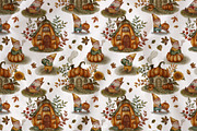 Cozy Autumn Gnomes & Pumpkin Clipart, a Decorative Illustration by Jenny Quince (Thumbnail 10 of 11)