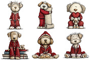 Winter Pijama Dog Clipart, an Illustration by Craft Nest (Thumbnail 2 of 10)