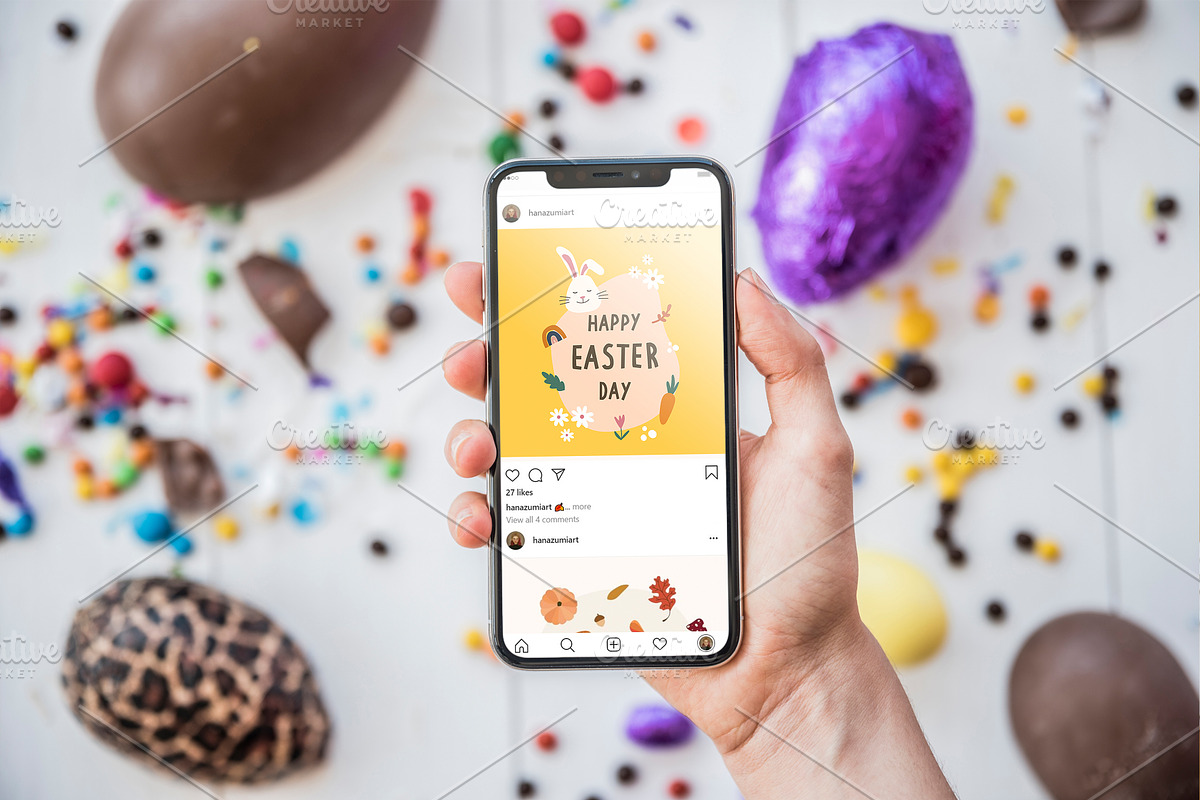 Happy Easter Set! #2, a Decorative Illustration by Hanazumi (Photo 7 of 11)