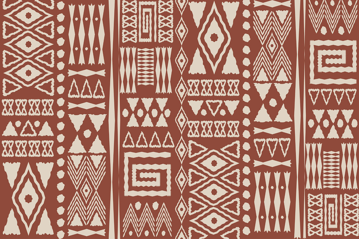 Tribal style pattern, a Pattern Graphic by ThaiByGaew