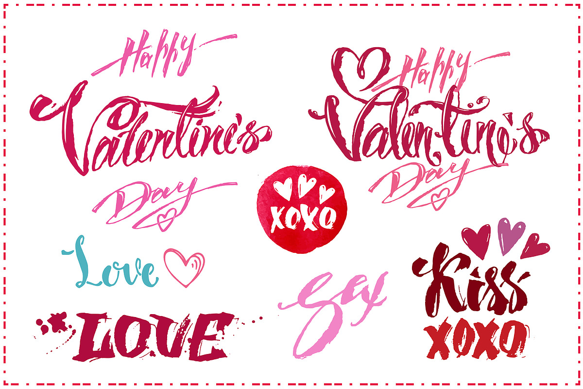 Happy Valentine's Day! Watercolor, a Decorative Illustration by Margo Miller (Photo 6 of 22)
