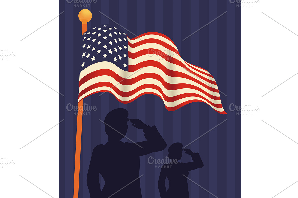 american memorial day, an Illustration by studiogstock