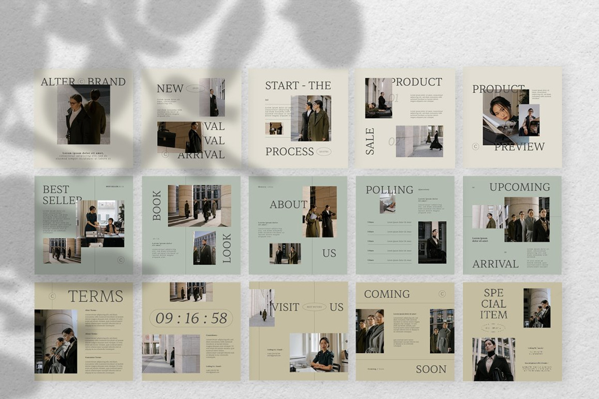 10 in 1 BUNDLE Instagram Templates, a Social Media Template by Creative Zeune (Photo 9 of 24)