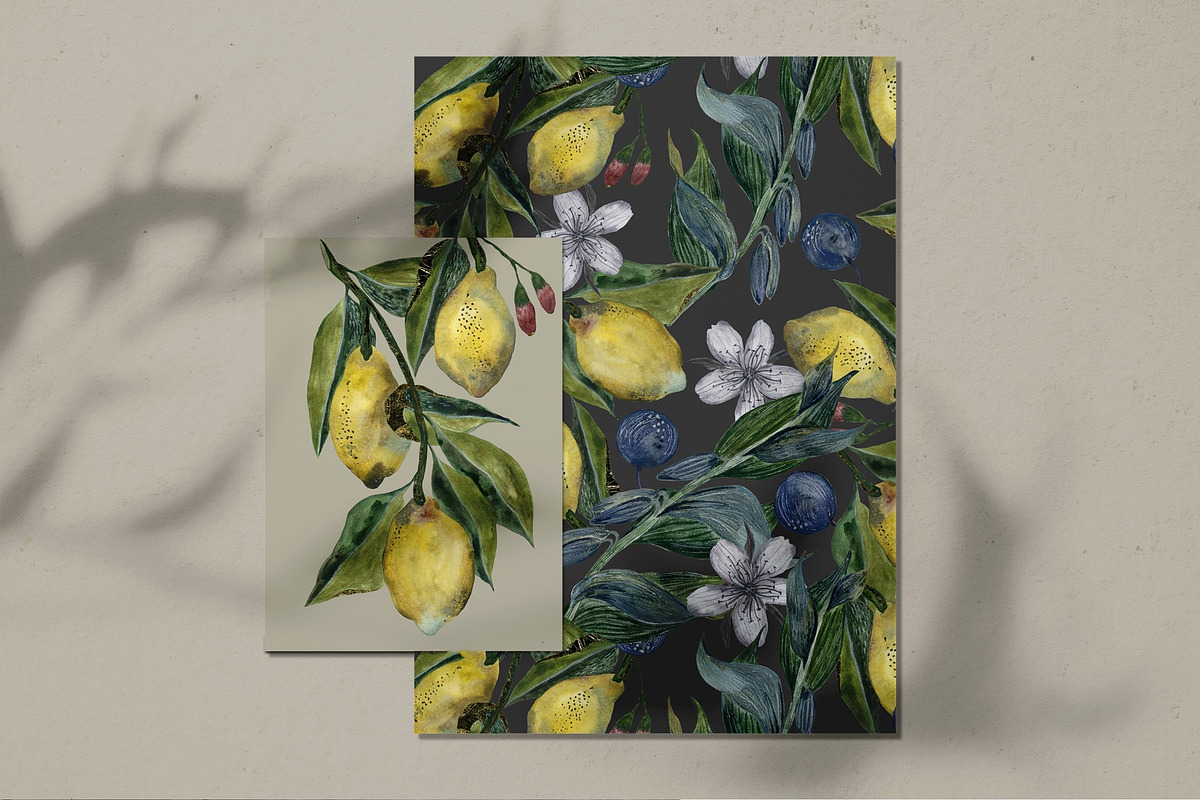 Lemons and grass Solomon seal, an Illustration by PASHKOVA (Photo 10 of 22)