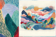 Colorful Cloudy Landscape, a Decorative Illustration by yahu88studio (Thumbnail 3 of 10)