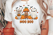 Spooky Halloween Highland Cow Png, an Illustration by Craft Nest (Thumbnail 2 of 6)