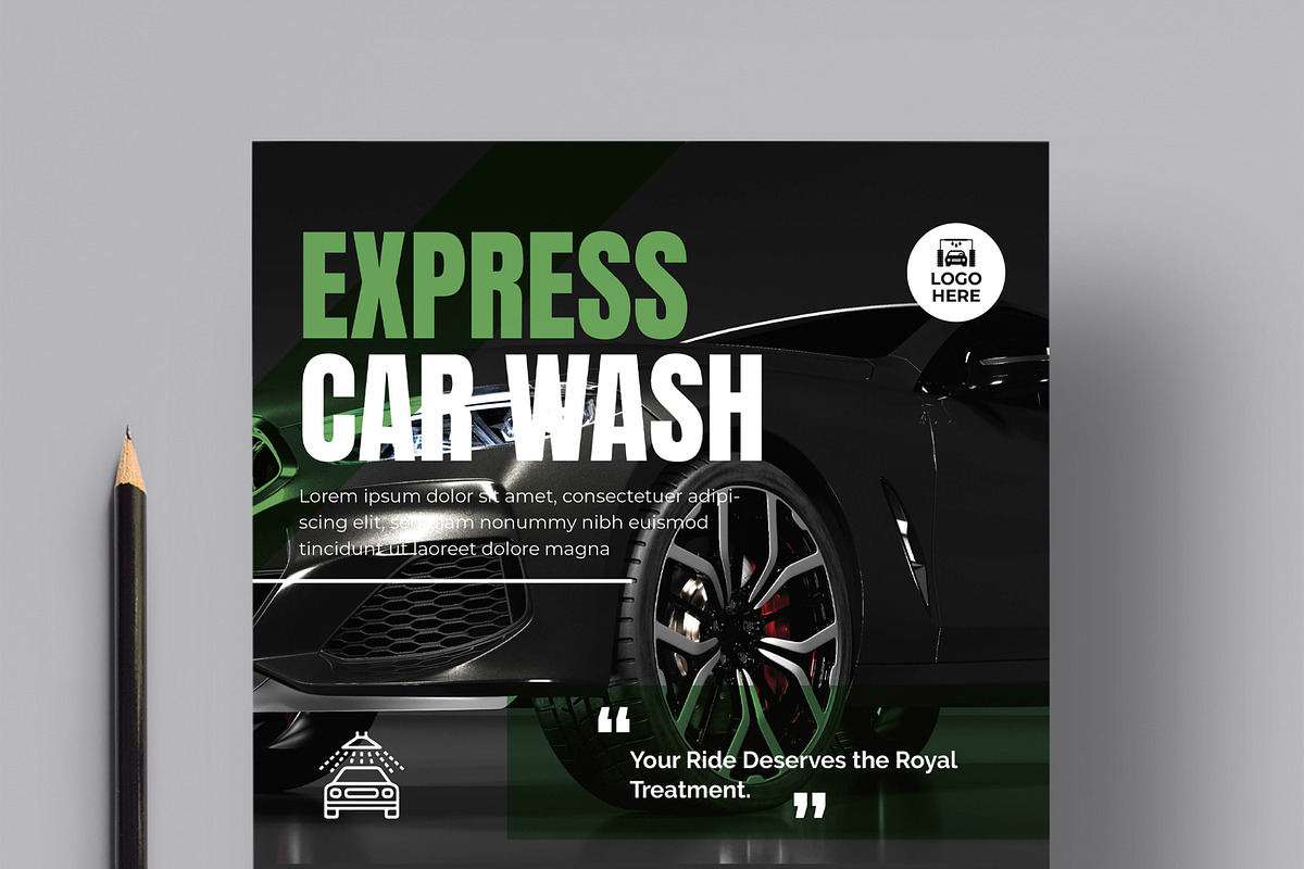 Modern Auto Detailing Service Poster, a Flyer Template by MightyDesign (Photo 4 of 8)