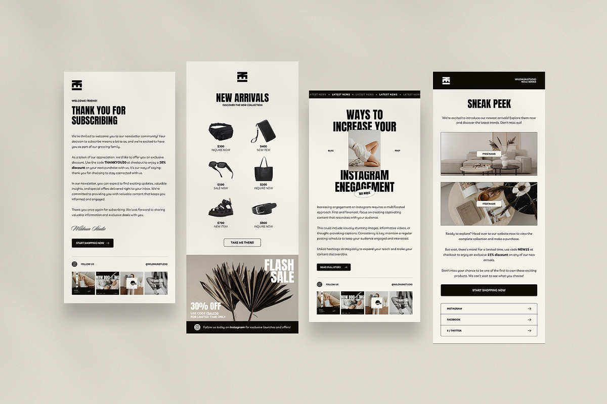 NOLE / Newsletter Template, an Email Template by Wildnun Studio (Photo 6 of 19)