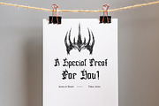 Deaths Hallows- Medieval Blackletter, a Blackletter Font by Dhabee (Thumbnail 16 of 17)
