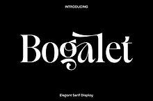 Bogalet - Elegant Serif Font